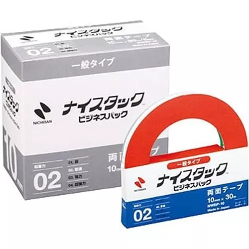 NICHIBAN Nice Tack Business Pack 10 mm x 30 m, NWBP-10 (Pack of 5 Pcs)