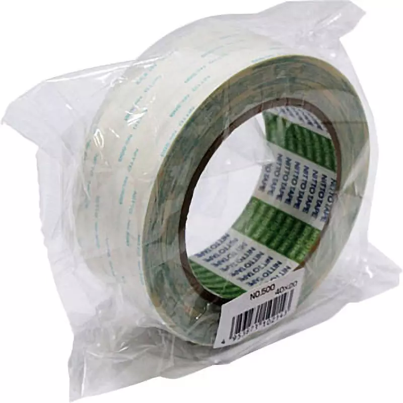 Nitto Denko Double Sided Adhesive Tape 40 mmx20 m White, 48874716