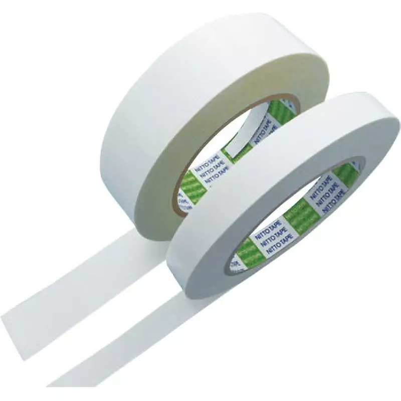Nitto Denko Double Sided Adhesive Tape 25 mmx50 m White, 89818776