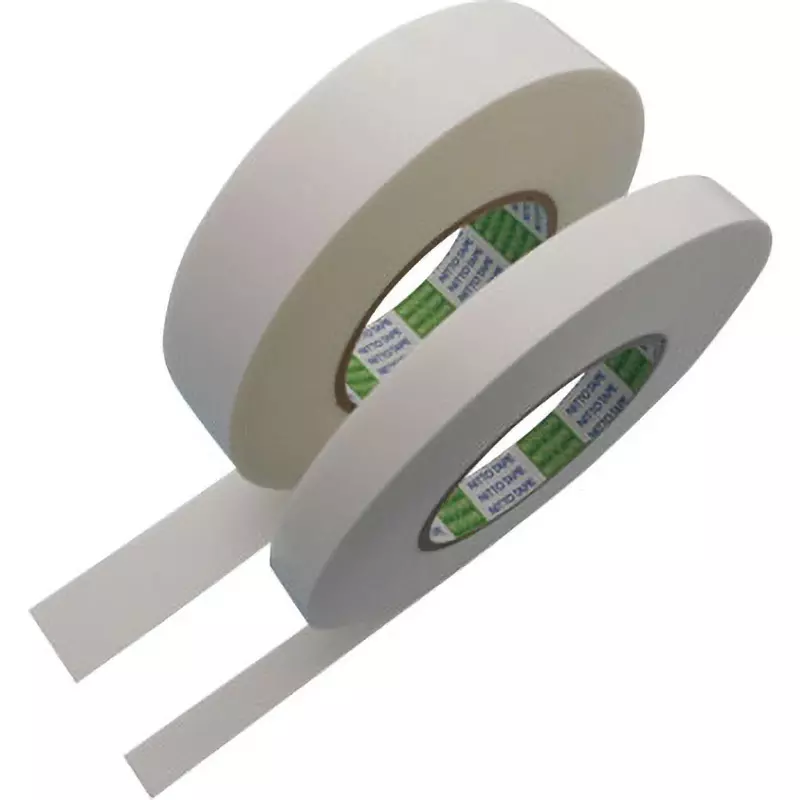 Nitto Denko Double Sided Adhesive Tape 30 mmx10 m White, 89818873