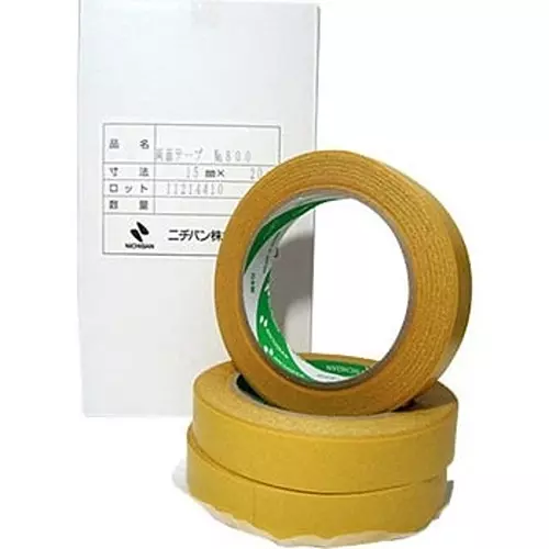 NICHIBAN Double Sided Tape 10 mm x 20 m, No.815 (Pack of 20 Roll)