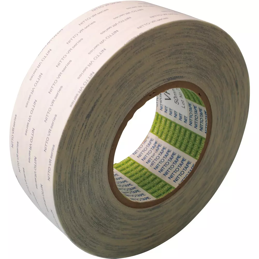 Nitto Denko Double Sided Adhesive Tape 50 mmx50 m White, 25934696