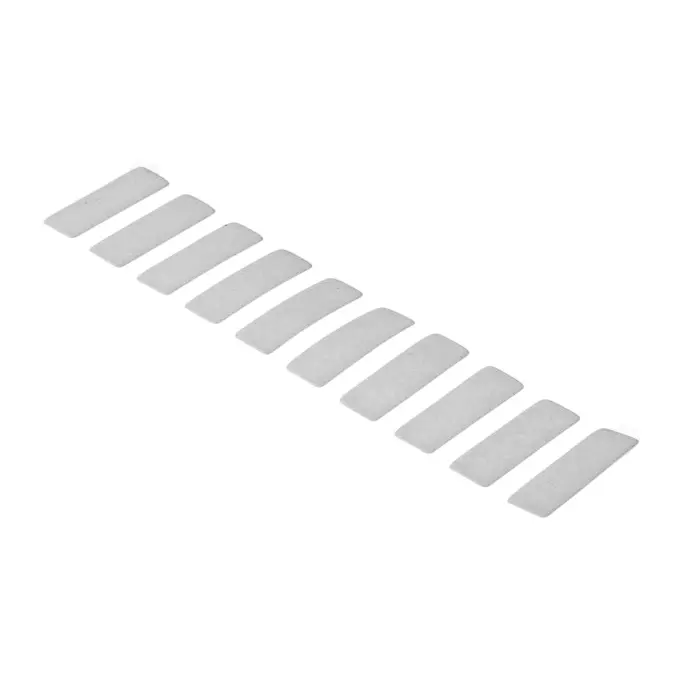 Hi-Bond White Double Sided Adhesive Square 1.1 mm Thick 35.8 N/cm 12x34 mm, VST 4110W (Pack of 40)