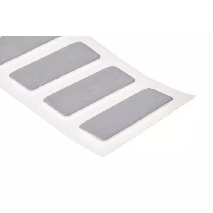 Hi-Bond White Double Sided Adhesive Square 1.1 mm Thick 35.8 N/cm 12x34 mm, VST 4110W (Pack of 40)