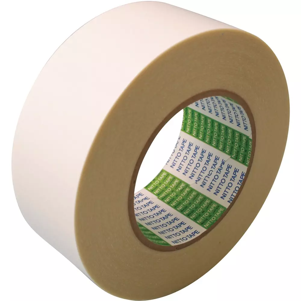 Nitto Denko Double Sided Adhesive Tape 50 mmx20 m White, 25934660