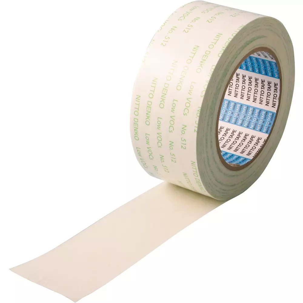 Nitto Denko Low VOC Double-Sided Adhesive Tape 50 mmx20 m White, 25910196