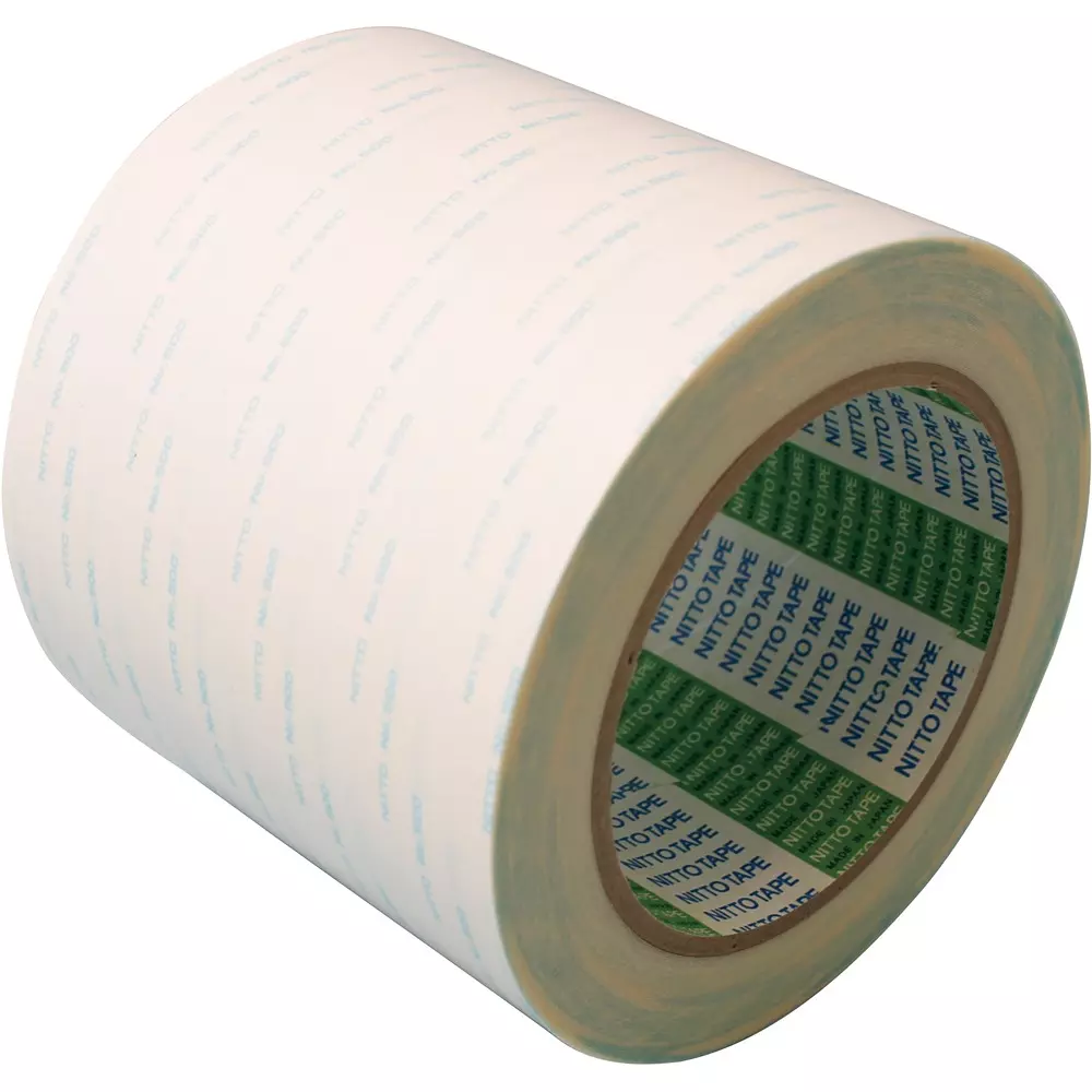 Nitto Denko Double Sided Adhesive Tape 100 mmx20 m White, 25934608