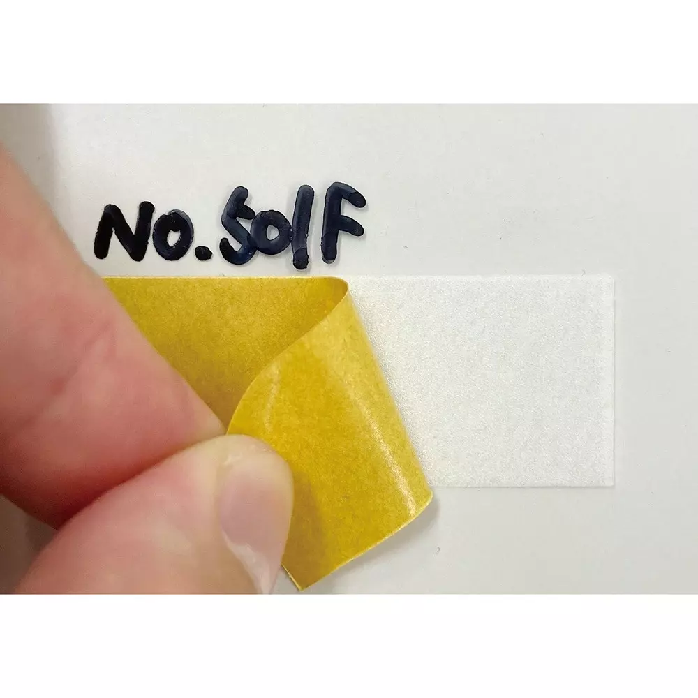 Nitto Denko Double Sided Adhesive Tape 100 mmx20 m Tape Part White, Release Paper Yellow, 25934617