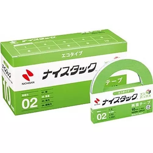 NICHIBAN Nice Stack Eco Bun Box 10 mm x 20 m, NWBB-10ECO (Pack of 12 Roll)