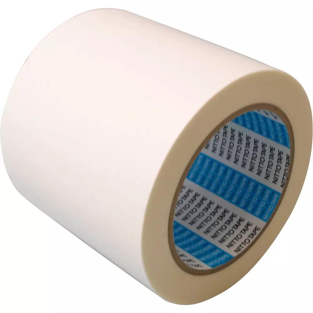 Nitto Denko Double Sided Adhesive Tape 100 mmx20 m White, 25934626
