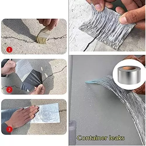 One sixty eight Aluminium Butyl Waterproof Tape Silver 6 inch x 5 m (Pack of 18)
