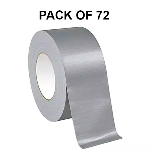 Selmex Cloth Duct Tape 2 inch x 50 m Grey (Pack of 72)