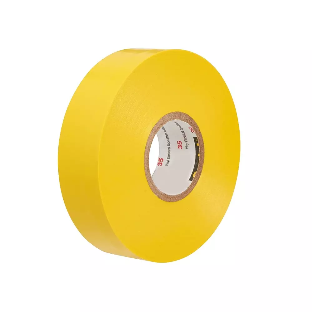 3M Electrical Tape 19 mm x 20 m Vinyl Backing Material ‎75 PSI Yellow