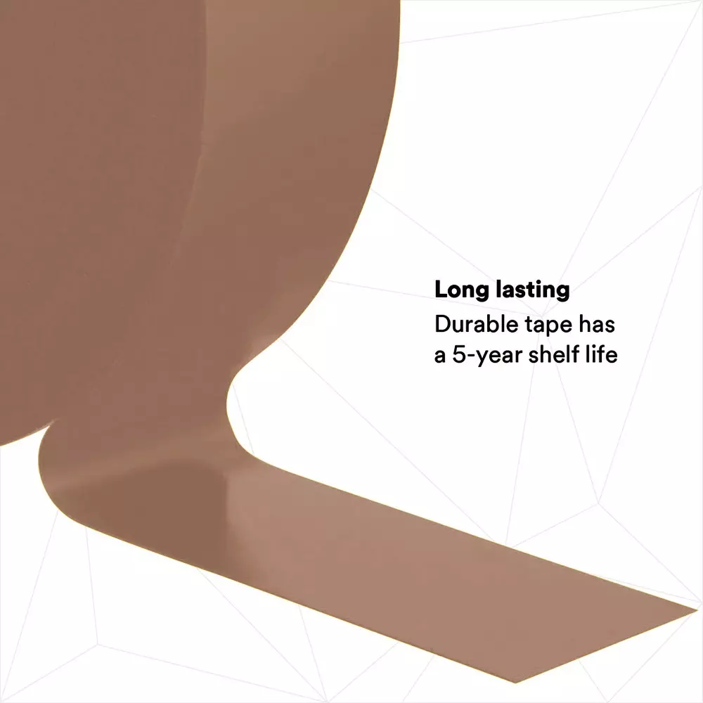 3M Electrical Tape 19 mm x 20 m Vinyl Backing Material ‎75 PSI Brown