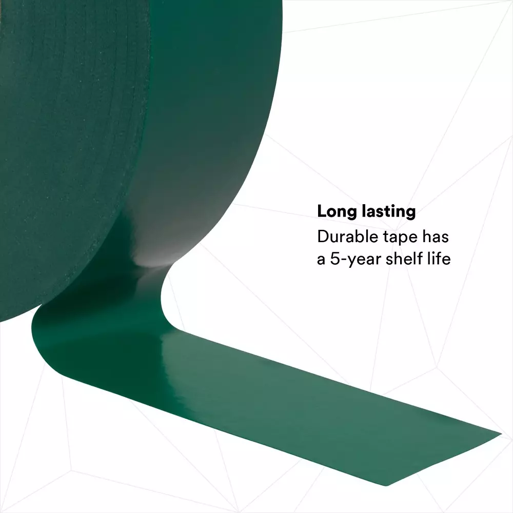 3M Professional Grade 35 Vinyl Electrical Tape 19 mm x 20.1 m x 0.177 mm Green, 31201500 (Pack of 5 Pcs)