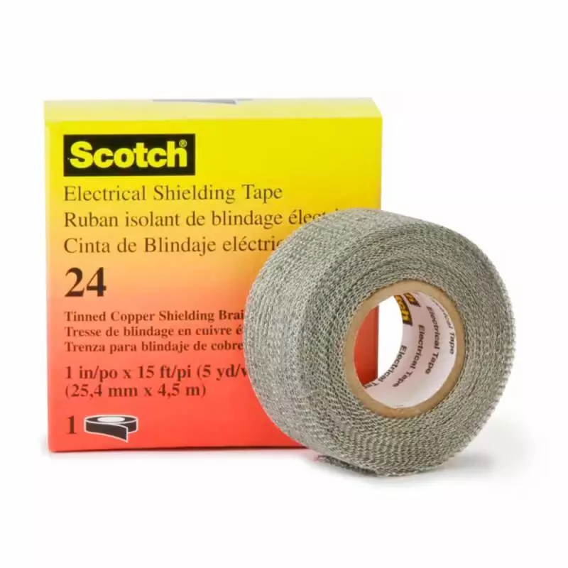 3M 24 Electrical Shielding Tape Non-Adhesive Tinned Copper 25 mm x 4.6 m, 54007150411 (Pack of 2 Pcs)