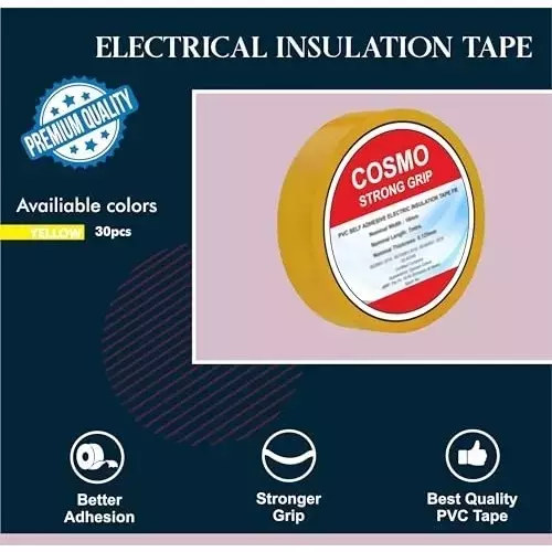 forus-pvc-insulation-electrical-tape-7-m-length-18-mm-width-yellow-electrical-tape-yellow-30pc-30-pcs