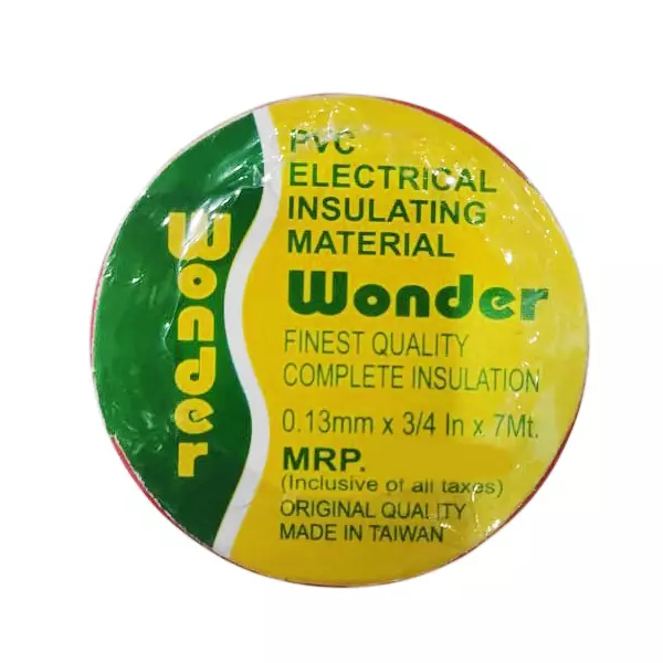 Wonder 999 3/4 inch x 7 m Red Self Adhesive PVC Electrical Insulation Tape , (Pack of 30)