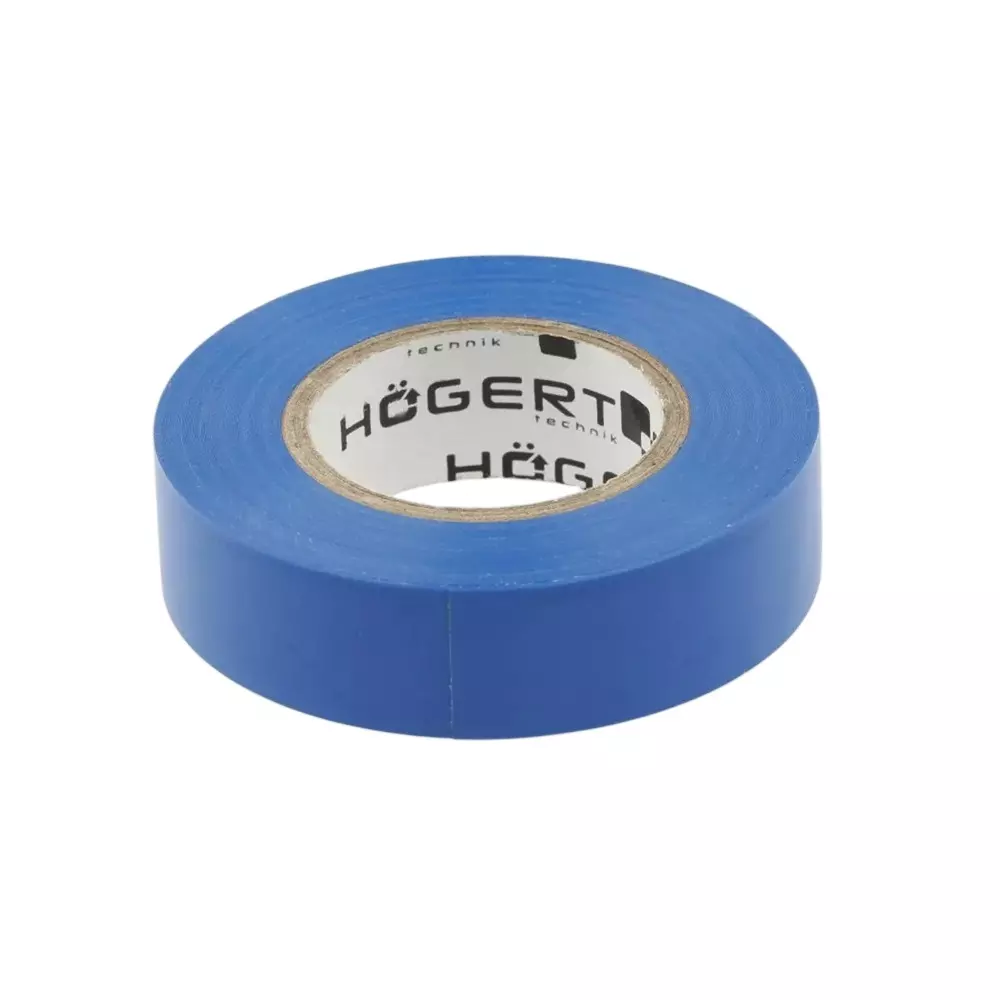 Hogert Technik Electrical Insulation Tape Blue Color, 20 m Length x 19 mm Width x 0.13 mm Thickness, HT1P283