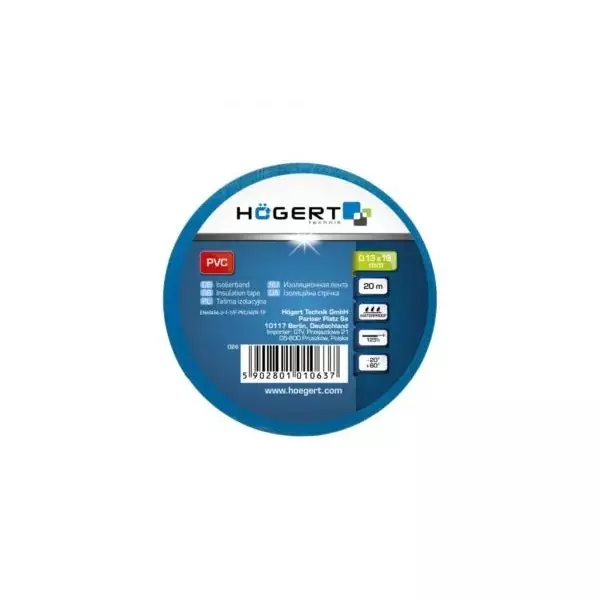hogert-technik-electrical-insulation-tape-blue-color-20-m-length-x-19-mm-width-x-013-mm-thickness-ht1p283
