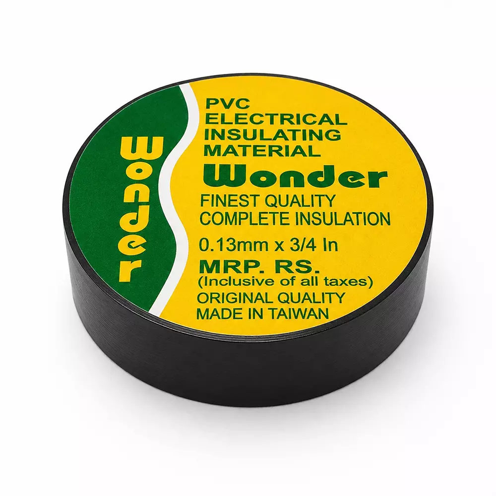 Generic Black 3/4 inch x 7 m Self Adhesive PVC Electrical Insulation Tape (Pack of 300)