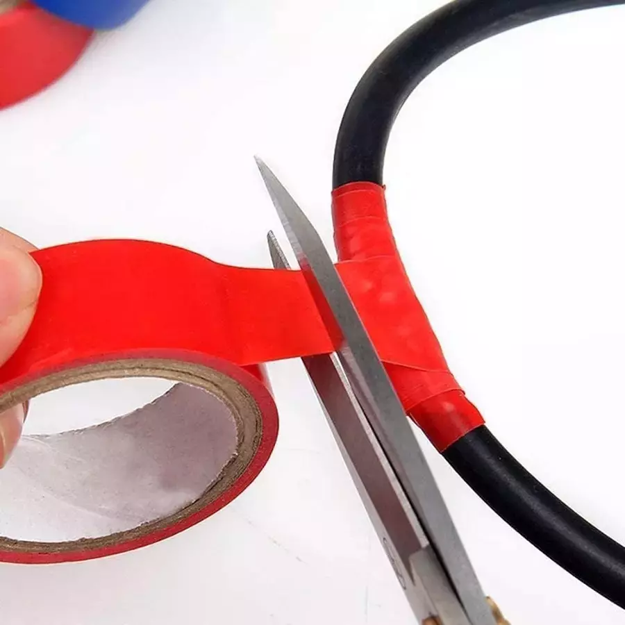 Wonder 999 18 mm x 6 m Red Self Adhesive PVC Electrical Insulation Tape , (Pack of 300)