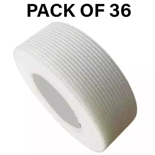 GENERIC Dry Wall Tape 2 inch x 50 m White (Pack of 36 Pcs)