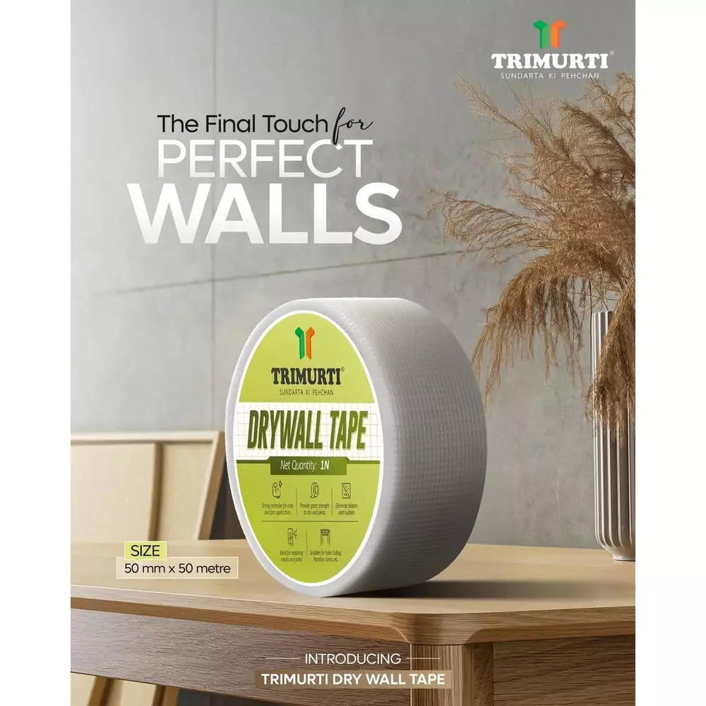 Trimurti Dry Wall Tape 50 mm x 50 m For Crack Prevention