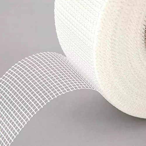MITBIT Fibre Tape White Color, Width 50 mm, Length 70 m for Reinforcing Drywall Joints (Pack of 24)