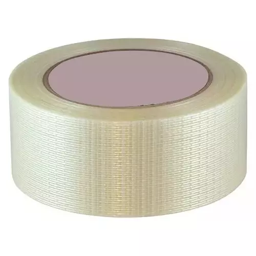 GENERIC Cross Filament Tape 2 inch x 50 m Off-White (Pack of 6 Pcs)