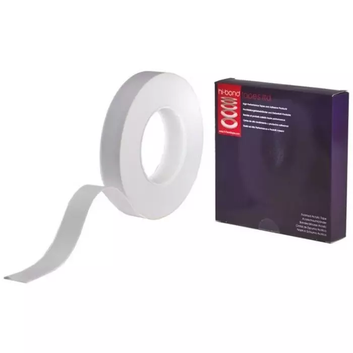 Hi-Bond VST 7025W White Foam Tape 25.0 x33.0m 0.25 mm Thick, VST 7025W/0.25/25/33