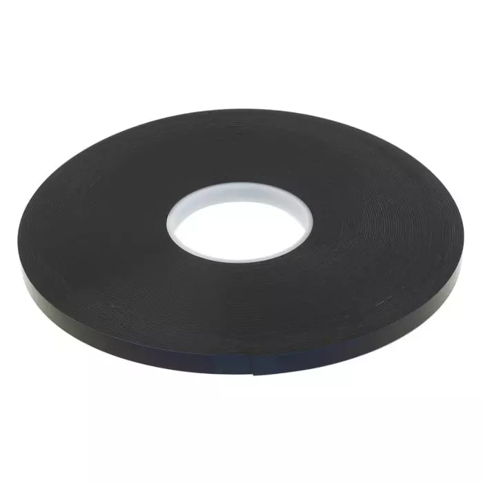 Hi-Bond HPS 120B Black Foam Tape 12.0 x33.0m 1.20 mm Thick, HPS 120B 12mmx33m