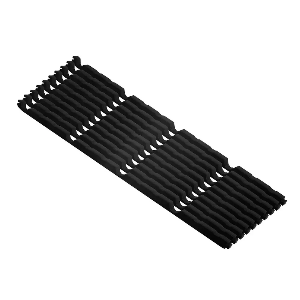 Pebline Gap Foam Closure Strip 100 Pcs Set Black for Metal Roofing, 2A