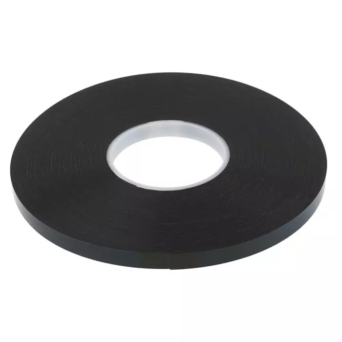 Hi-Bond HPS 080B Black Foam Tape 12.0 x33.0m 0.80 mm Thick, HPS 080B 12mmx33m