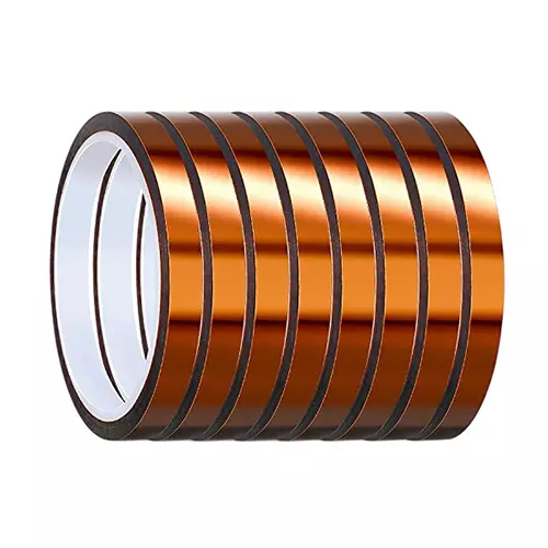 SCHOFIC Kapton Tape Polyimide ‎Brown 15 mm Width 33 m Length, 0503FRB85O4 (Pack of 10)