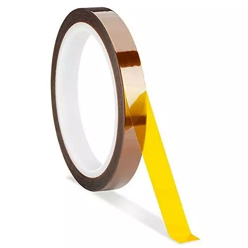 SCHOFIC Kapton Tape Polyimide ‎Brown 12 mm Width 33 m Length, 0420FR1GWZ9 (Pack of 10)