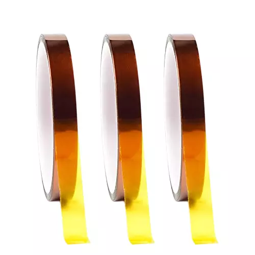 SCHOFIC Kapton Tape Polyimide ‎Brown 15 mm Width 33 m Length, 0331F4T4NVB (Pack of 3)