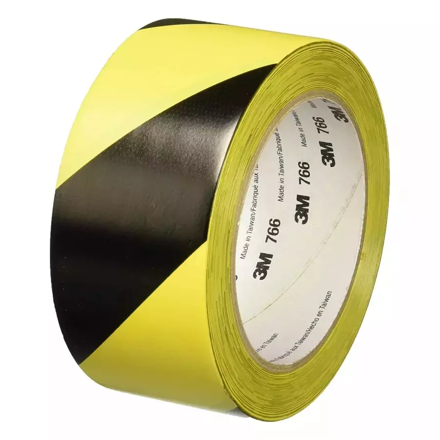 3M Lane Marking Tape 48 mm x 33 m Yellow/Black, 766 (Pack of 5)