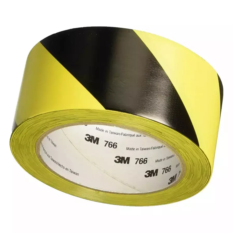 3M Lane Marking Tape 48 mm x 33 m Yellow/Black, 766 (Pack of 5)