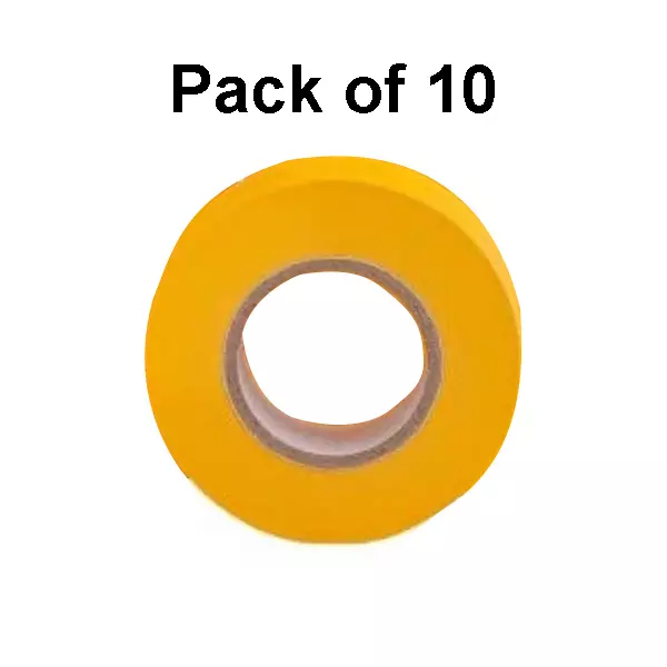 Singhal Flagging Tape 25 mmx90 m Yellow (Pack of 10 Rolls)