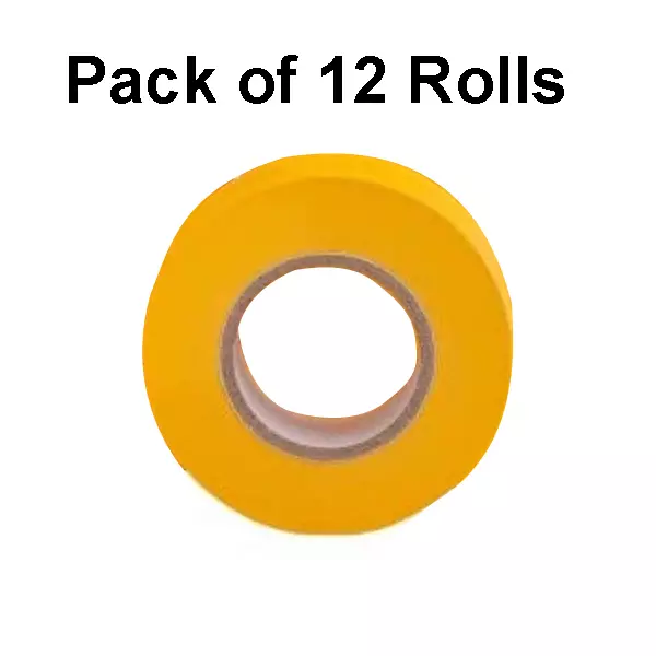 Singhal Flagging Tape 25 mmx90 m Yellow (Pack of 12 Rolls)