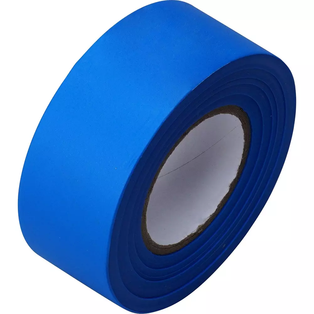 MonotaRO Marking Tape Vinyl Chloride Resin Blue 0.05 mm Thickness 50 m x 30 mm, 41566711