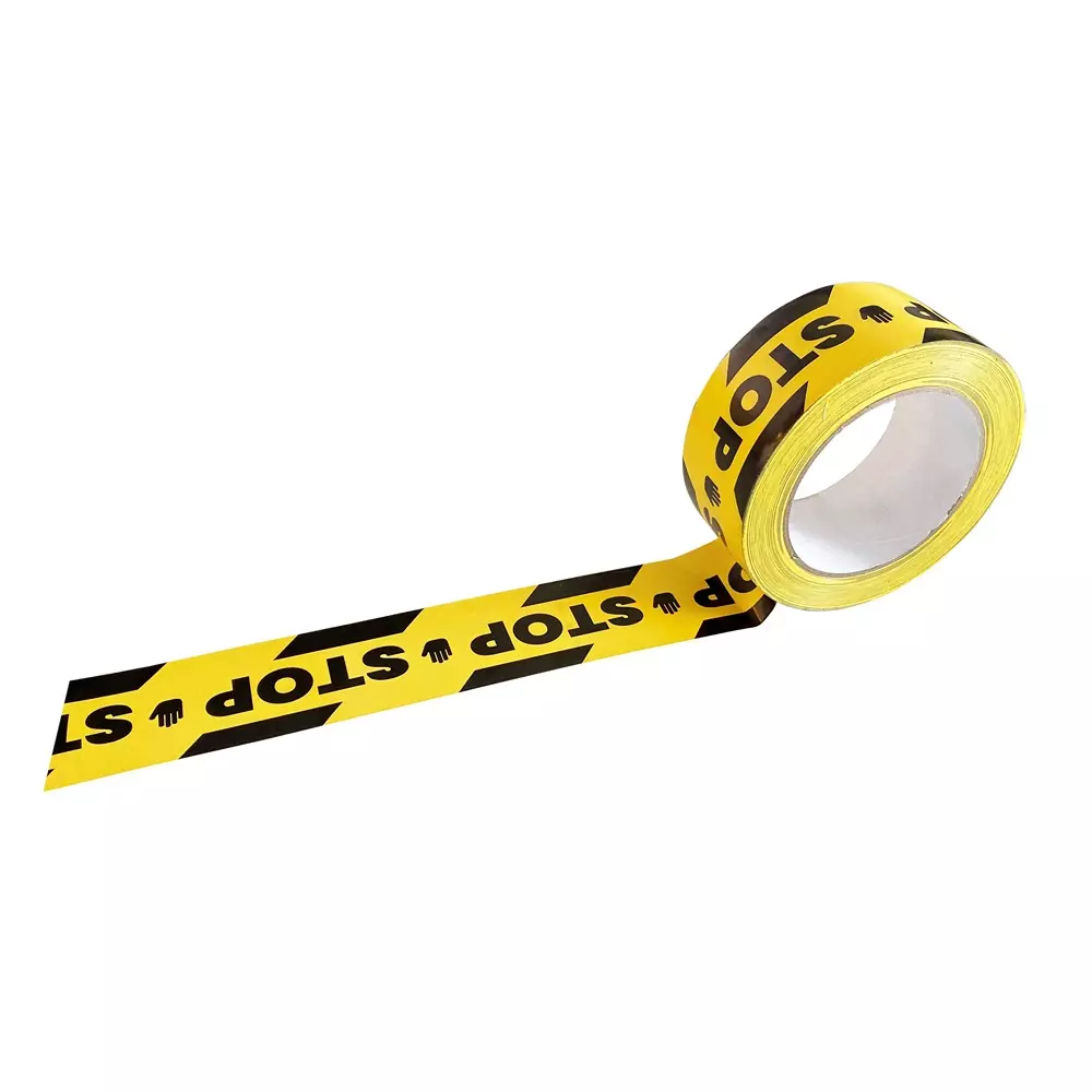 RS PRO Marking Tape 33 mm Black, Yellow 50 mm 0.15 mm, 2825127