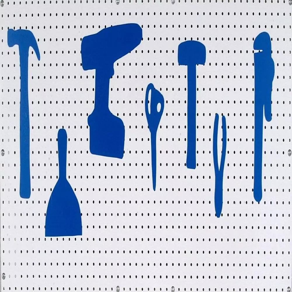 GENERIC 5S Lean Tool Shadow Board Tape Self Adhesive Vinyl 600 mm (24 Inch) x 2000 mm (79 Inch) Blue