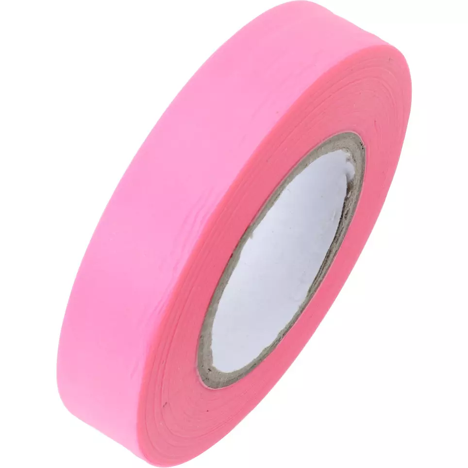 MonotaRO Marking Tape Vinyl Chloride Resin Fluorescent Pink 0.05 mm Thickness 50 m x 15 mm, 26589055