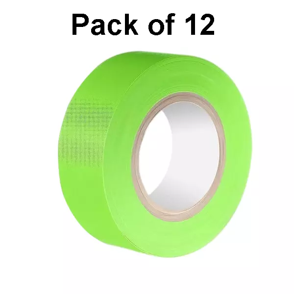 Singhal Flagging Tape 25 mmx90 m Lime (Pack of 12 Rolls)