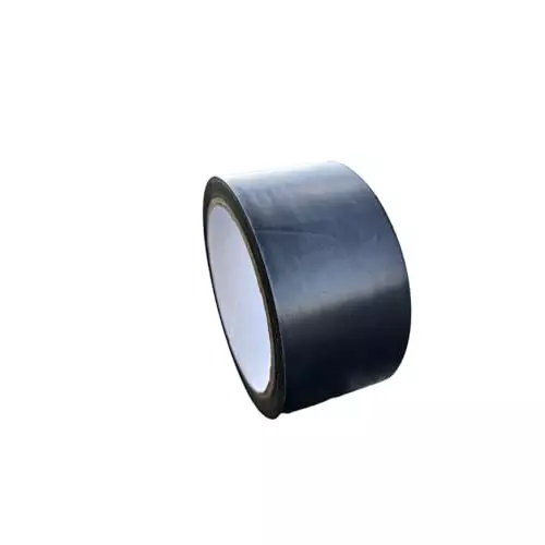 Signxpress India 18 m x 50 mm PVC Self Adhesive Floor Marking Tape Black (Pack of 5)
