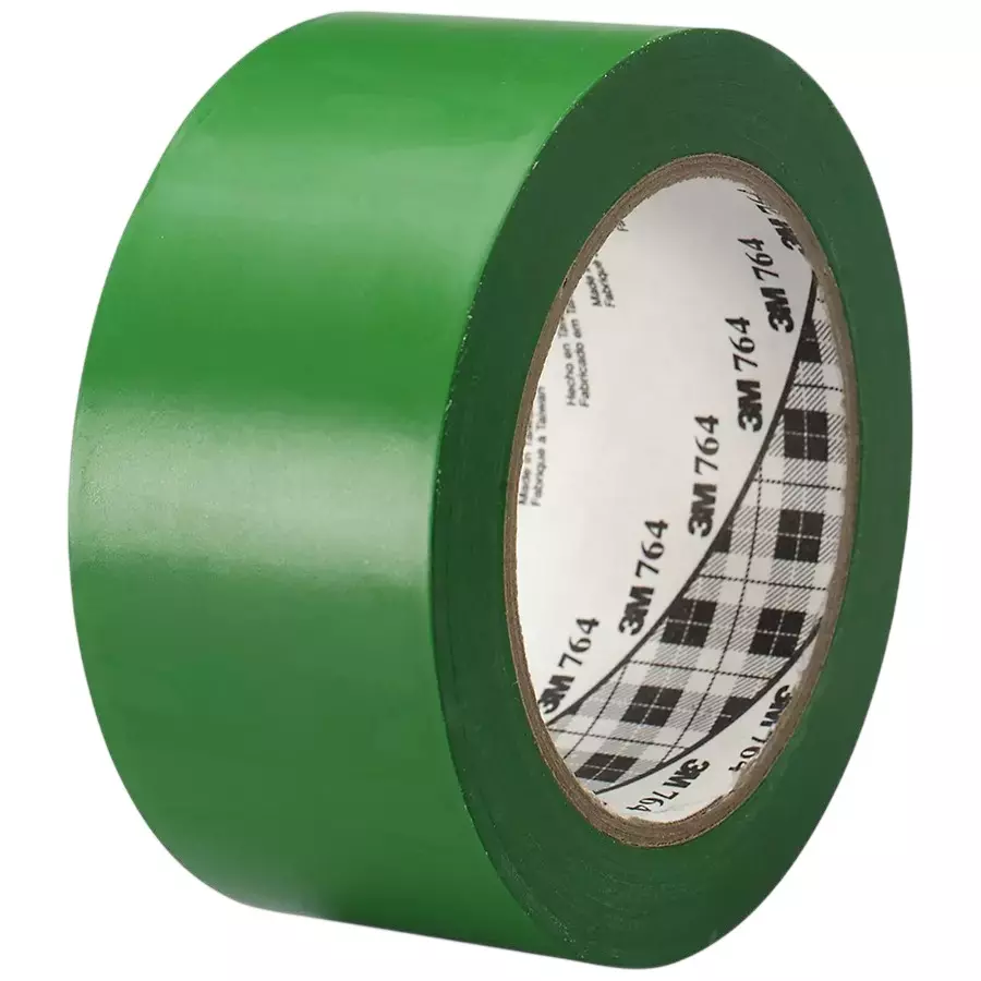 3M 764 Floor Marking Tape Green 50.8 mm (2 inch) Width and 32.9 m Length