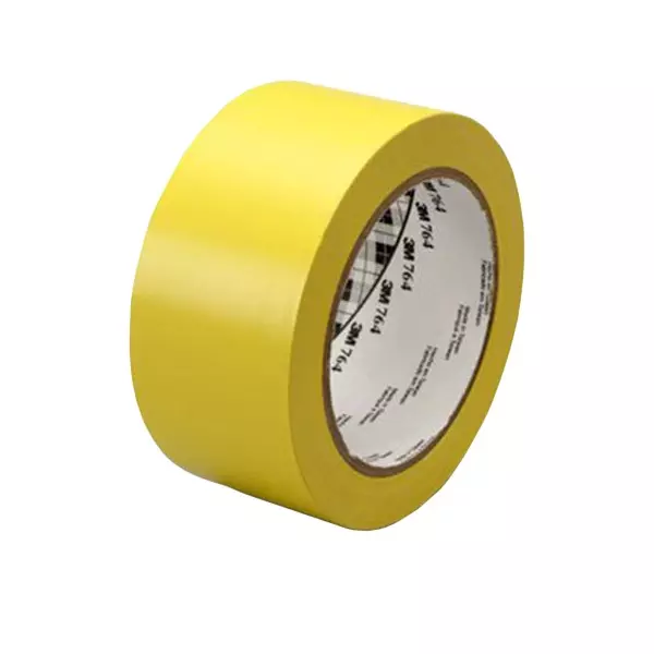 3M 764 Floor Marking Tape Yellow 50.8 mm (2 inch) Width and 32.9 m Length