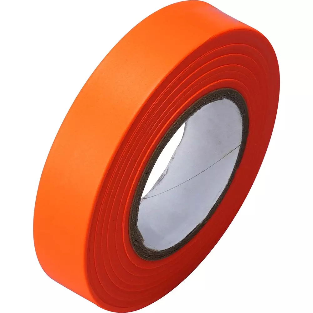 MonotaRO Marking Tape Vinyl Chloride Resin Fluorescent Orange 0.05 mm Thickness 50 m x 15 mm, 41566677